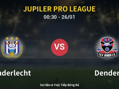 Kết Quả: Anderlecht 0-0 Dender – Highlight & Bàn Thắng | Jupiler Pro League