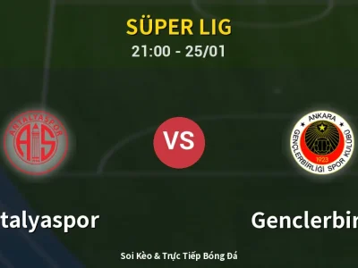 🔴 Trực Tiếp: Antalyaspor 1-1 Genclerbirligi – Link Xem Süper Lig (Full HD)