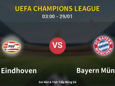 Kết Quả: PSV Eindhoven 1-2 Bayern München – Highlight & Bàn Thắng | UEFA Champions League