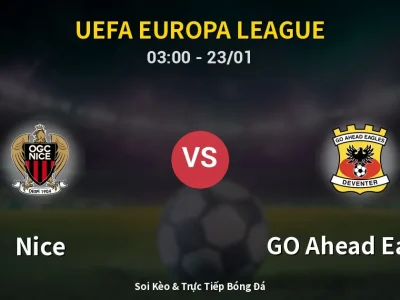 Kết Quả: Nice 3-1 GO Ahead Eagles – Highlight & Bàn Thắng | UEFA Europa League