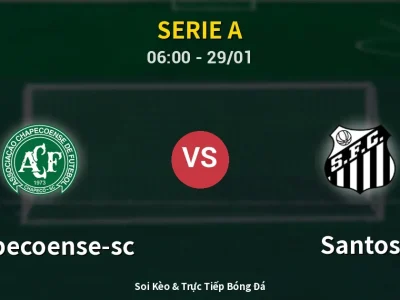 Kết Quả: Chapecoense-sc 4-2 Santos – Highlight & Bàn Thắng | Serie A