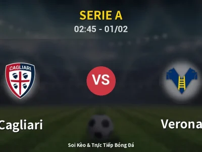 Kết Quả: Cagliari 4-0 Verona – Highlight & Bàn Thắng | Serie A