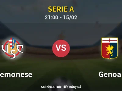 🔴 Trực Tiếp: Cremonese 0-0 Genoa – Link Xem Serie A (Full HD)