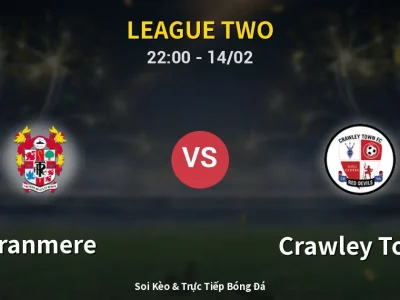 Soi Kèo Tranmere vs Crawley Town – 22:00 14/02 | Nhận Định, Dự Đoán Tỷ Số