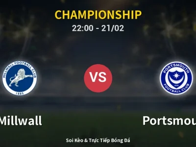 🔴 Trực Tiếp: Millwall 0-0 Portsmouth – Link Xem Championship (Full HD)