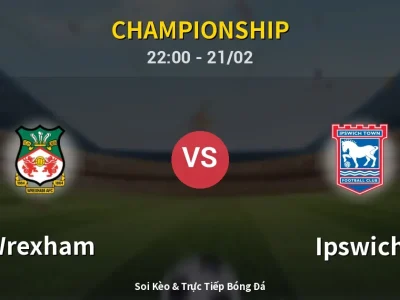 🔴 Trực Tiếp: Wrexham 1-1 Ipswich – Link Xem Championship (Full HD)