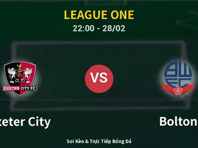 Soi Kèo Exeter City vs Bolton – 22:00 28/02 | Nhận Định, Dự Đoán Tỷ Số