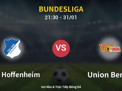 🔴 Trực Tiếp: 1899 Hoffenheim 0-0 Union Berlin – Link Xem Bundesliga (Full HD)