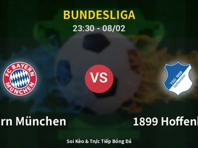 Soi Kèo Bayern München vs 1899 Hoffenheim – 23:30 08/02 | Nhận Định, Dự Đoán Tỷ Số