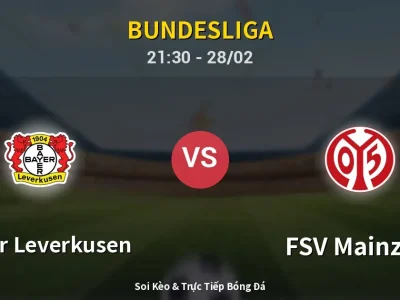 Soi Kèo Bayer Leverkusen vs FSV Mainz 05 – 21:30 28/02 | Nhận Định, Dự Đoán Tỷ Số