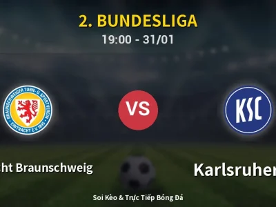 Kết Quả: Eintracht Braunschweig 1-0 Karlsruher SC – Highlight & Bàn Thắng | 2. Bundesliga