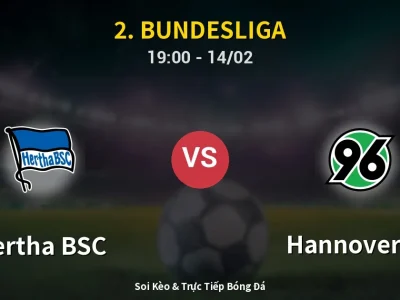 🔴 Trực Tiếp: Hertha BSC 0-2 Hannover 96 – Link Xem 2. Bundesliga (Full HD)