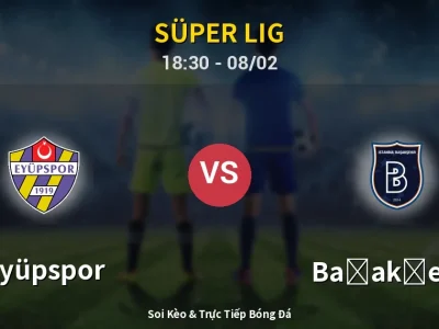 Kết Quả: Eyüpspor 1-2 Başakşehir – Highlight & Bàn Thắng | Süper Lig