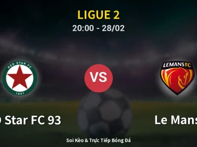Soi Kèo RED Star FC 93 vs Le Mans – 20:00 28/02 | Nhận Định, Dự Đoán Tỷ Số