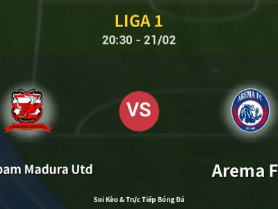 🔴 Trực Tiếp: Persepam Madura Utd 2-2 Arema FC – Link Xem Liga 1 (Full HD)
