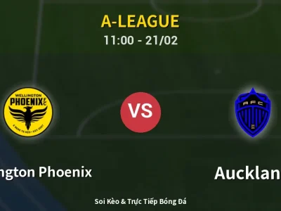 Kết Quả: Wellington Phoenix 0-5 Auckland – Highlight & Bàn Thắng | A-League