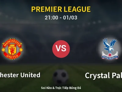 🔴 Trực Tiếp: Manchester United 2-1 Crystal Palace – Link Xem Premier League (Full HD)