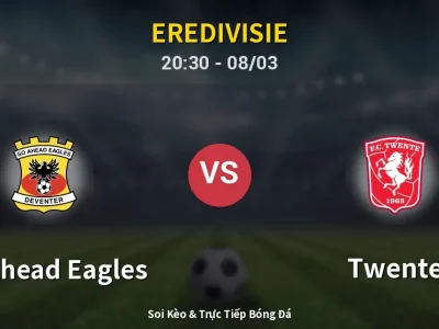 🔴 Trực Tiếp: GO Ahead Eagles 0-1 Twente – Link Xem Eredivisie (Full HD)