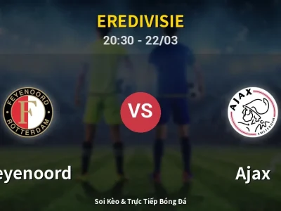 🔴 Trực Tiếp: Feyenoord 0-0 Ajax – Link Xem Eredivisie (Full HD)