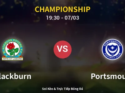 Kết Quả: Blackburn 1-1 Portsmouth – Highlight & Bàn Thắng | Championship