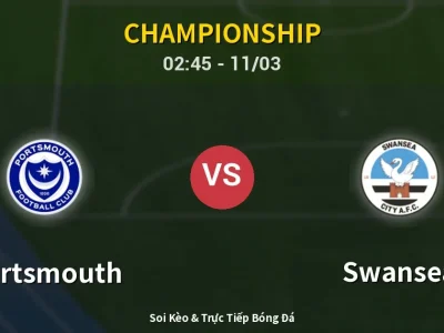 Kết Quả: Portsmouth 1-2 Swansea – Highlight & Bàn Thắng | Championship