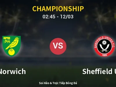 Kết Quả: Norwich 2-1 Sheffield Utd – Highlight & Bàn Thắng | Championship
