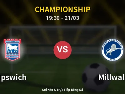 Soi Kèo Ipswich vs Millwall – 19:30 21/03 | Nhận Định, Dự Đoán Tỷ Số