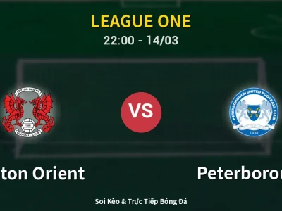 Soi Kèo Leyton Orient vs Peterborough – 22:00 14/03 | Nhận Định, Dự Đoán Tỷ Số