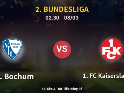 Kết Quả: VfL Bochum 3-2 1. FC Kaiserslautern – Highlight & Bàn Thắng | 2. Bundesliga