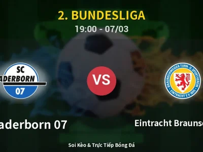 Kết Quả: SC Paderborn 07 1-1 Eintracht Braunschweig – Highlight & Bàn Thắng | 2. Bundesliga