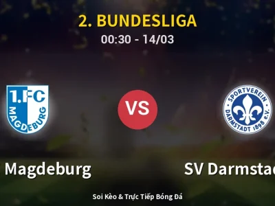 Kết Quả: 1. FC Magdeburg 1-1 SV Darmstadt 98 – Highlight & Bàn Thắng | 2. Bundesliga