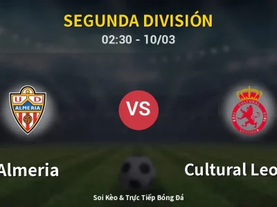 Kết Quả: Almeria 3-0 Cultural Leonesa – Highlight & Bàn Thắng | Segunda División