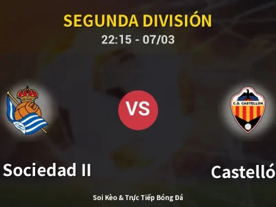 Soi Kèo Real Sociedad II vs Castellón – 22:15 07/03 | Nhận Định, Dự Đoán Tỷ Số