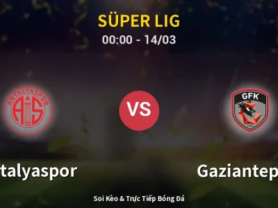 Kết Quả: Antalyaspor 1-4 Gaziantep FK – Highlight & Bàn Thắng | Süper Lig