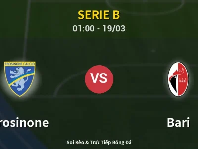 🔴 Trực Tiếp: Frosinone 2-1 Bari – Link Xem Serie B (Full HD)