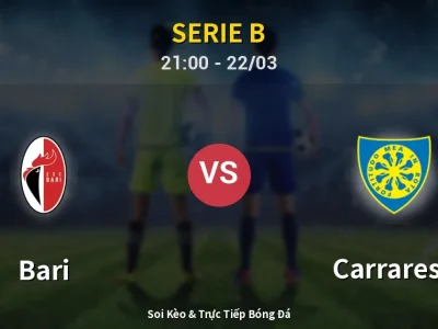 🔴 Trực Tiếp: Bari 0-0 Carrarese – Link Xem Serie B (Full HD)