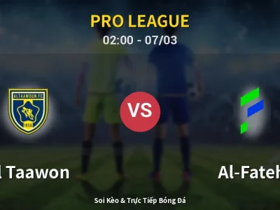 Kết Quả: Al Taawon 3-2 Al-Fateh – Highlight & Bàn Thắng | Pro League