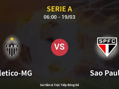🔴 Trực Tiếp: Atletico-MG 0-0 Sao Paulo – Link Xem Serie A (Full HD)