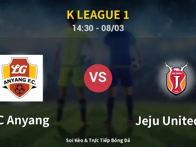 Kết Quả: FC Anyang 2-1 Jeju United FC – Highlight & Bàn Thắng | K League 1