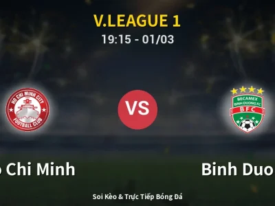 Kết Quả: Ho Chi Minh 0-1 Binh Duong – Highlight & Bàn Thắng | V.League 1