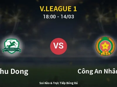 Soi Kèo Phu Dong vs Công An Nhân Dân – 18:00 14/03 | Nhận Định, Dự Đoán Tỷ Số