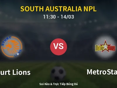Kết Quả: Sturt Lions 0-1 MetroStars – Highlight & Bàn Thắng | South Australia NPL