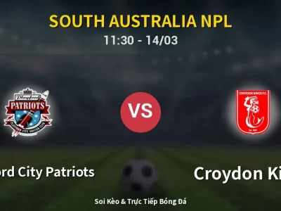 Soi Kèo Playford City Patriots vs Croydon Kings – 11:30 14/03 | Nhận Định, Dự Đoán Tỷ Số