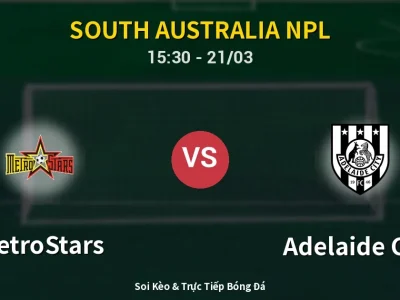 Soi Kèo MetroStars vs Adelaide City – 15:30 21/03 | Nhận Định, Dự Đoán Tỷ Số