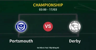 Portsmouth vs Derby 17/03