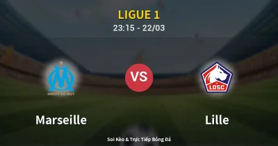 Marseille vs Lille 22/03