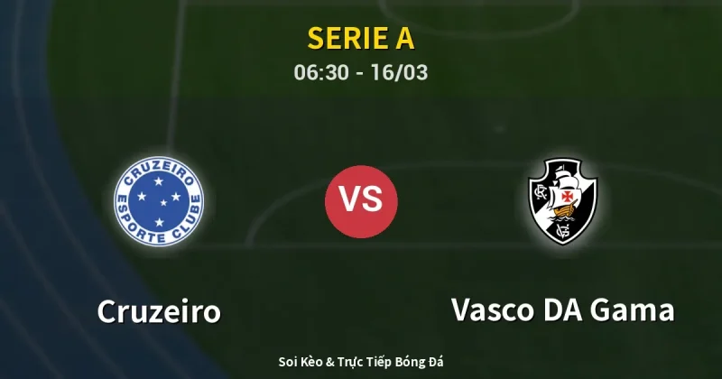 Cruzeiro vs Vasco DA Gama 16/03