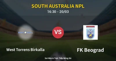 West Torrens Birkalla vs FK Beograd 20/03