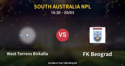 West Torrens Birkalla vs FK Beograd 20/03