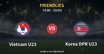Vietnam U23 vs Korea DPR U23 25/03